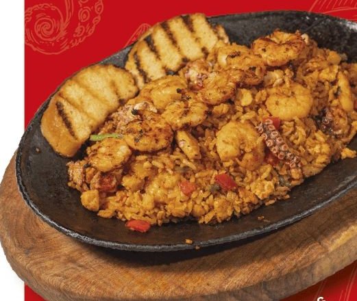 Combinado de arroz con mariscos
