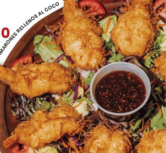 Camarones al coco
