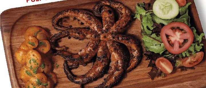 Pulpo zarandeado